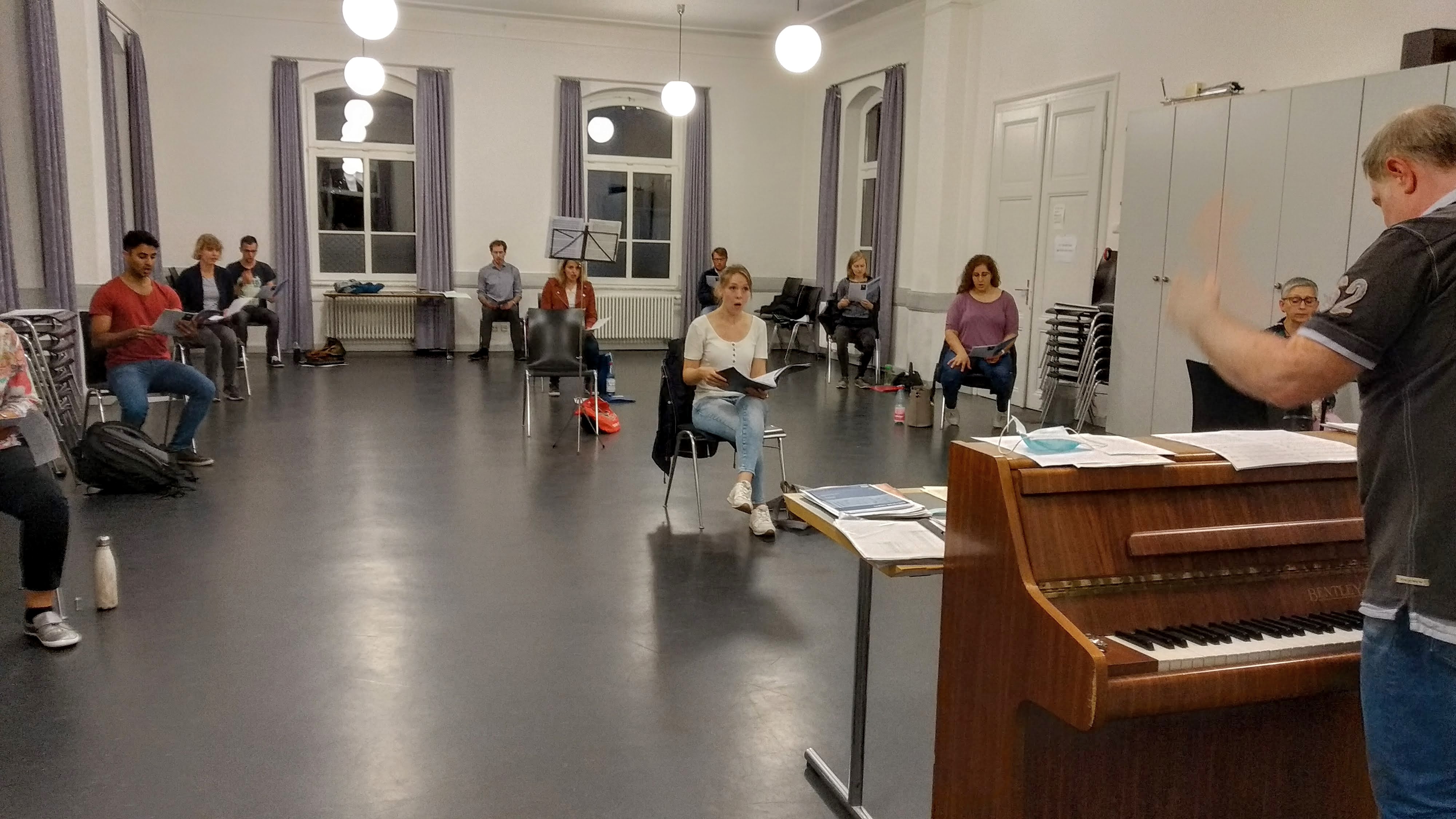 Corona-Probe von Cantamus Gießen im September 2020 Corona-Probe von Cantamus Gießen im September 2020